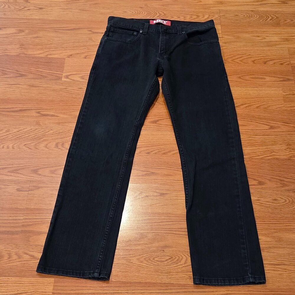 Levis 511 Boys Jeans Sz 16 Reg Black Night Skinny Fit Back to School 28x28